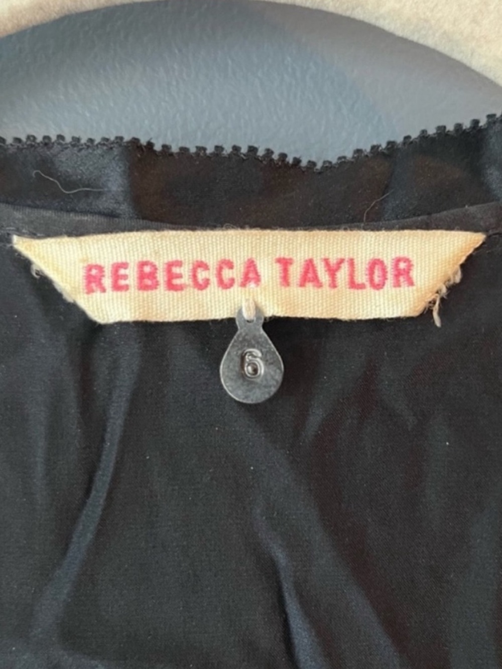 Rebecca Taylor Silk & Velvet Heart Button Down Shirt - Picture 6 of 8